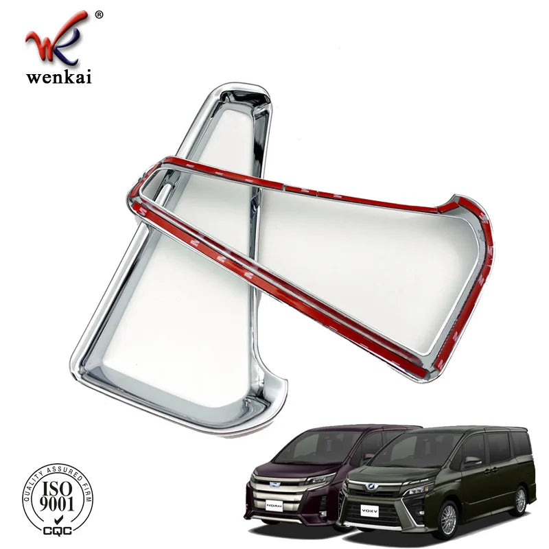 For Toyota Noah/Voxy 80 2014 2015 2016 2017 Rear Fog Lamp Cover Frame Sticker Car Accessories Styling ABS