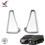 For Toyota Noah/Voxy 80 2014 2015 2016 2017 Rear Fog Lamp Cover Frame Sticker Car Accessories Styling ABS