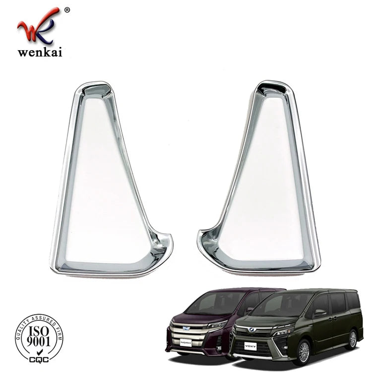 For Toyota Noah/Voxy 80 2014 2015 2016 2017 Rear Fog Lamp Cover Frame Sticker Car Accessories Styling ABS