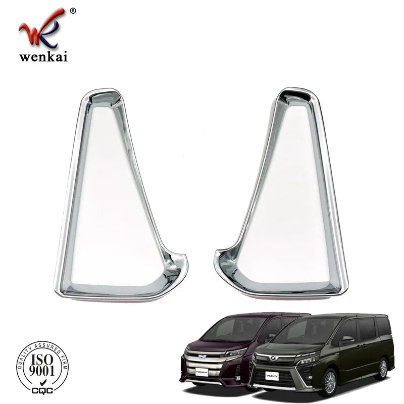For Toyota Noah/Voxy 80 2014 2015 2016 2017 Rear Fog Lamp Cover Frame Sticker Car Accessories Styling ABS