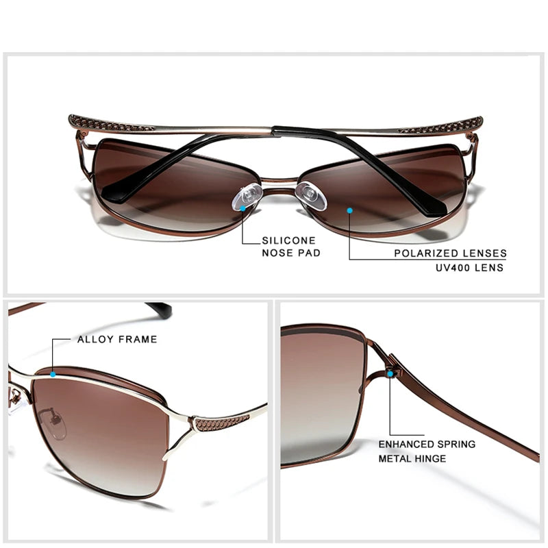 Women Polarized Sunglasses Luxury Fashion Ladies Vintage Brand Designer Female Driving Oversized Sun Glasses Oculos Gafas