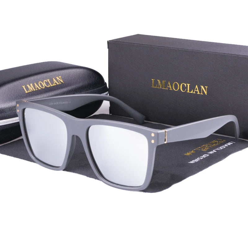 BRAND DESIGN Classic Polarized Sunglasses Men Women Driving Square Sun Glasses Male Goggle UV400 Gafas De Sol TR90