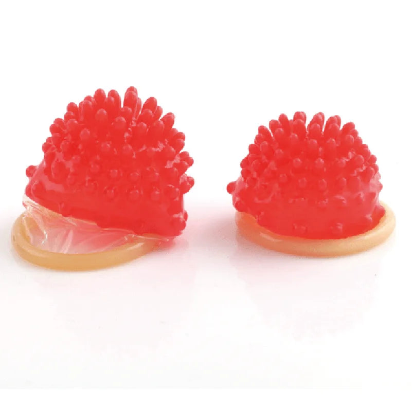 5Pcs Ultra Thin Condoms Spike dotted Stimulate Latex Lubricated Condom Safer Sex Greater Pleasure Adult Sex products for Men