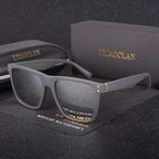 BRAND DESIGN Classic Polarized Sunglasses Men Women Driving Square Sun Glasses Male Goggle UV400 Gafas De Sol TR90