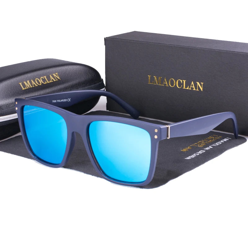 BRAND DESIGN Classic Polarized Sunglasses Men Women Driving Square Sun Glasses Male Goggle UV400 Gafas De Sol TR90