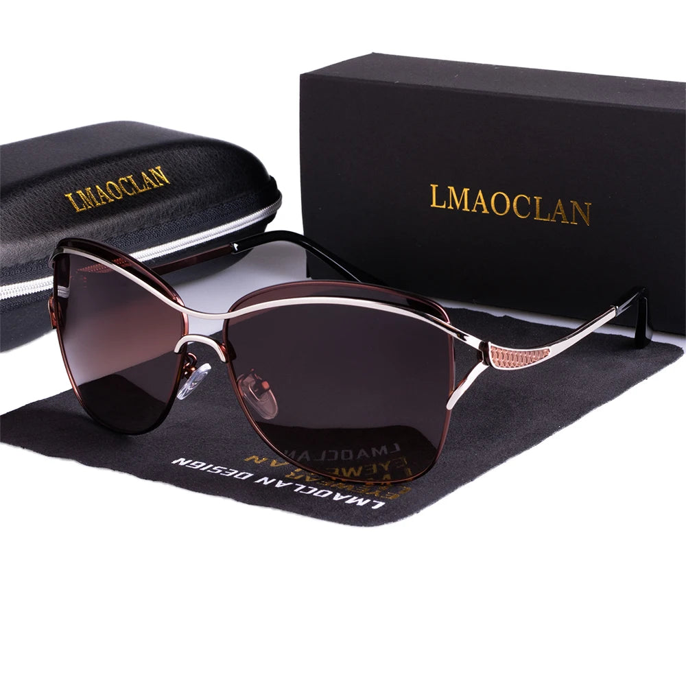 Women Polarized Sunglasses Luxury Fashion Ladies Vintage Brand Designer Female Driving Oversized Sun Glasses Oculos Gafas