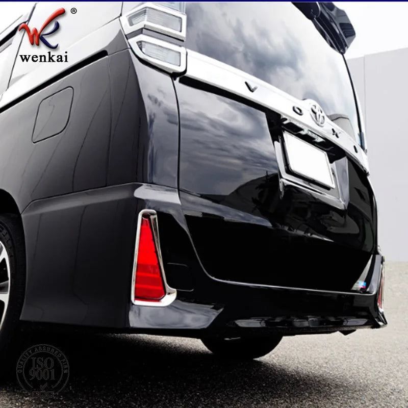 For Toyota Noah/Voxy 80 2014 2015 2016 2017 Rear Fog Lamp Cover Frame Sticker Car Accessories Styling ABS