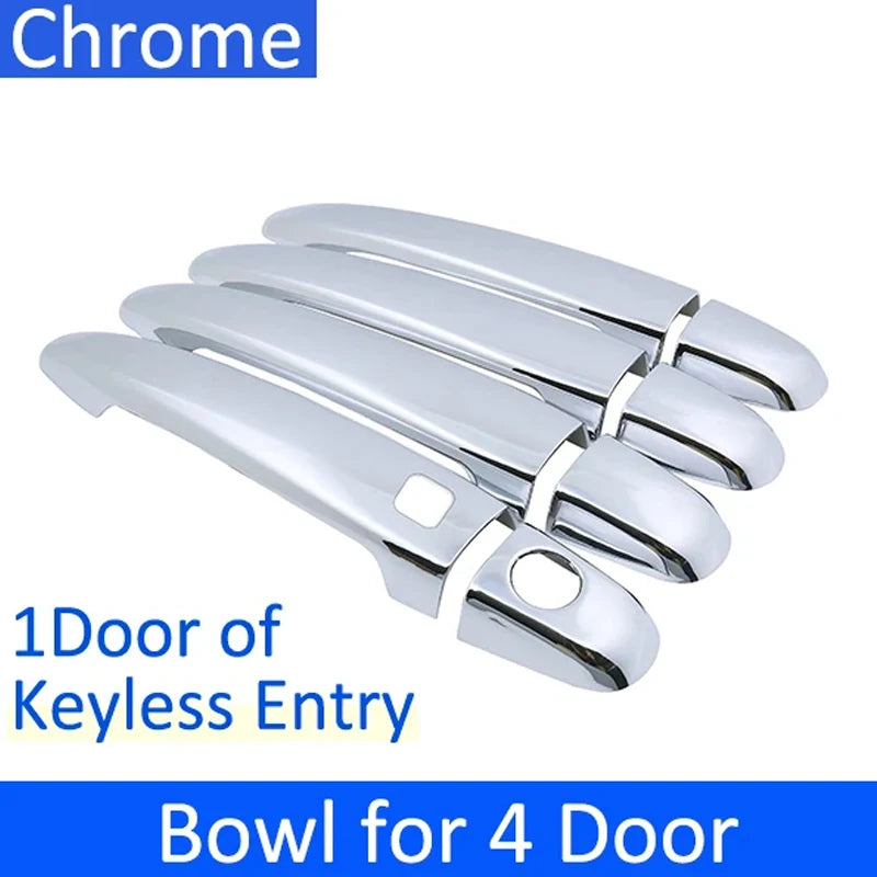 For Toyota Noah Voxy NAV1 R70 2007~2014 Luxury Car Door Handles Covers Exterior Scratch Protective Decor Rustproof Accessories