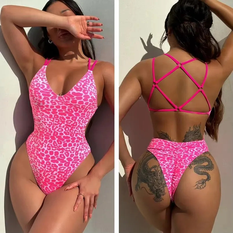 2026 Pad Swimwear Women Beach One Piece Swimsuit Mujer Trikini Bikini  Maio Biquini Badpak Maillot Femme
