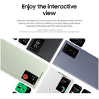 Original For Samsung Galaxy S24 Ultra Smart View Wallet Case Flip High Quality Leather Cover S24Ultra Card Bag Protector Shell