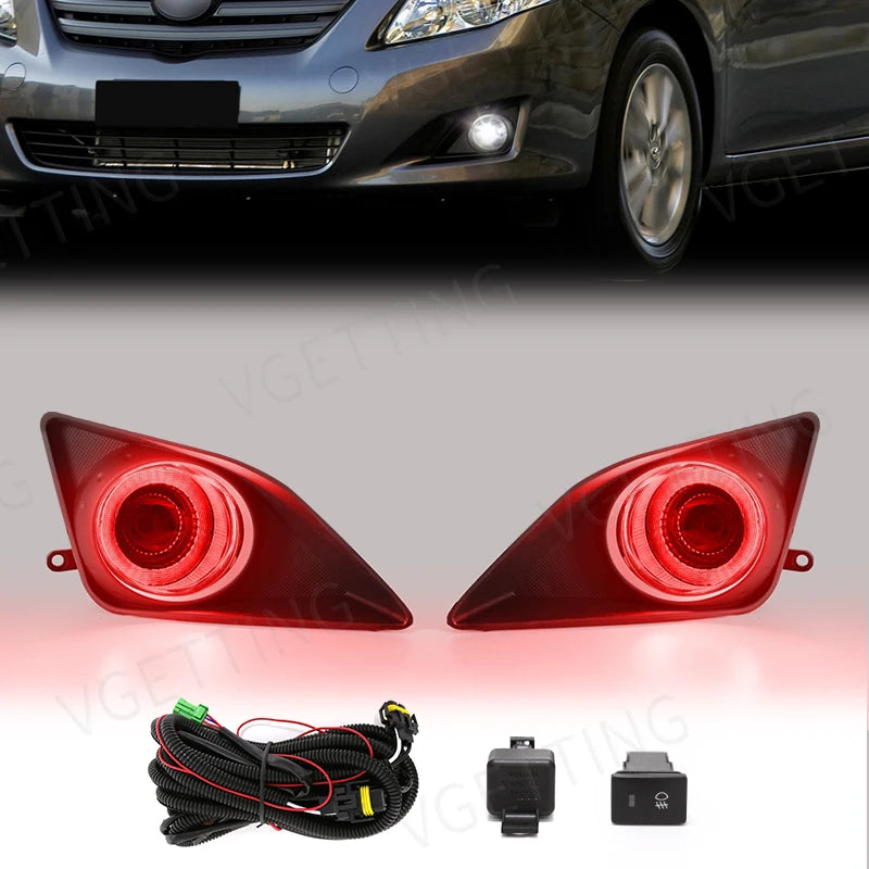 Daytime Running Light DRL Angel Eyes Fog Lamp Led for Toyota Corolla Altis 2008 2009 2010 Driving Light Auto Halogen Daylight