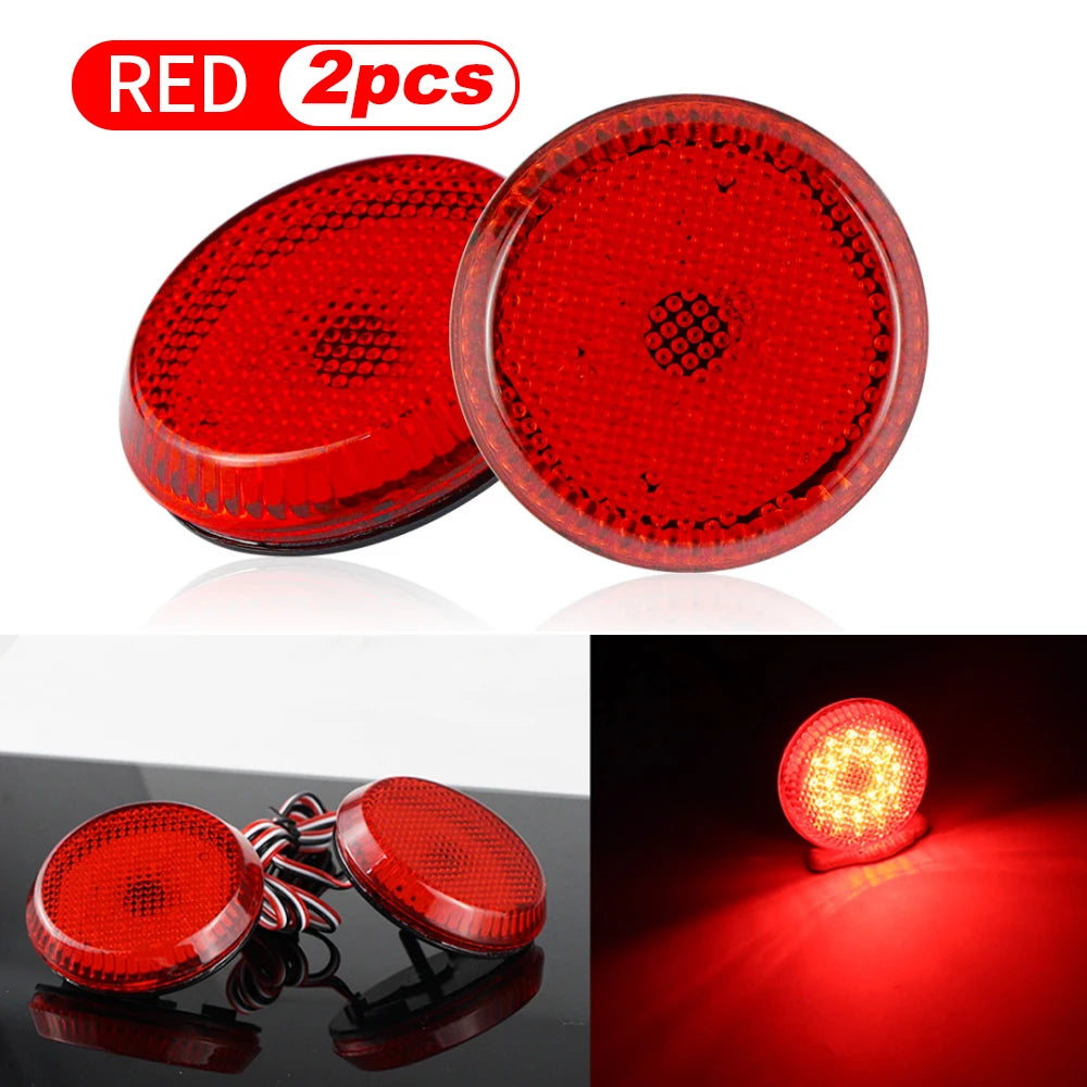 LED Rear Bumper Reflector Lights accessories for toyota corolla 2008 -2010 Stop Brake Lamp For Nissan Qashqai For Pathfinder