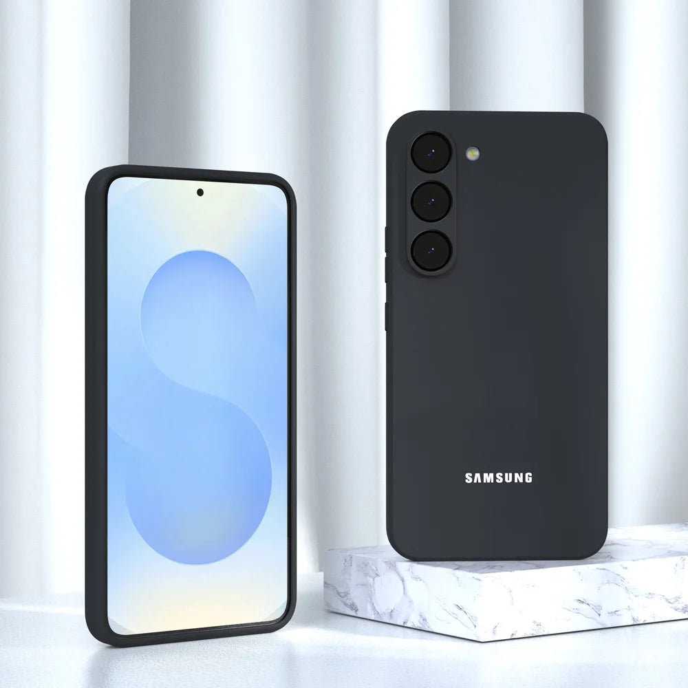 Original For Samsung S24 S25 S26 Case Soft Liquid Silicone Phone Back Cover For Galaxy S26 S25 S24 S23 S22 S21 Plus Ultra FE
