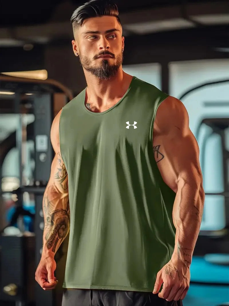 Men's summer top, fashionable mesh vest, any set is very stylish~