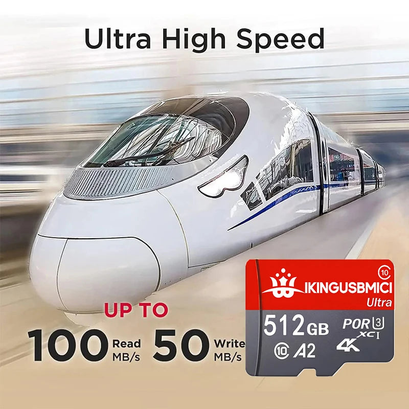 Mini Sd Card Smartphone 32/64/128/256/512gb Uhs-i Memory Premium Micro Camera Flash Reliable U3 Durable High Speed Fast Class 10