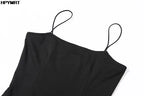 Backless Sexy Strap Split Summer Dress Women Elastic Long Dresses Sleeveless Camisole Clubwear Evening Party Dress Women's Robe