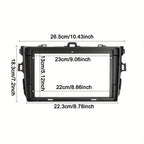 Corolla E140/150 9 Inch Fascia For Toyota Corolla 2006-2012 Car Radio Android MP5 Player Frame 2 Din Stereo Dashboard Cover