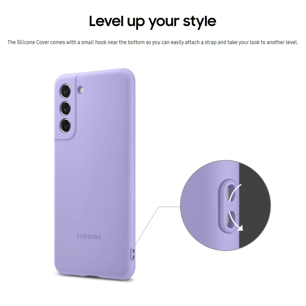 Original For Samsung Galaxy S21FE S21 FE Case High Quality Soft Silicone Cover Samsung Galaxy S21 fe Protector Shell & Box