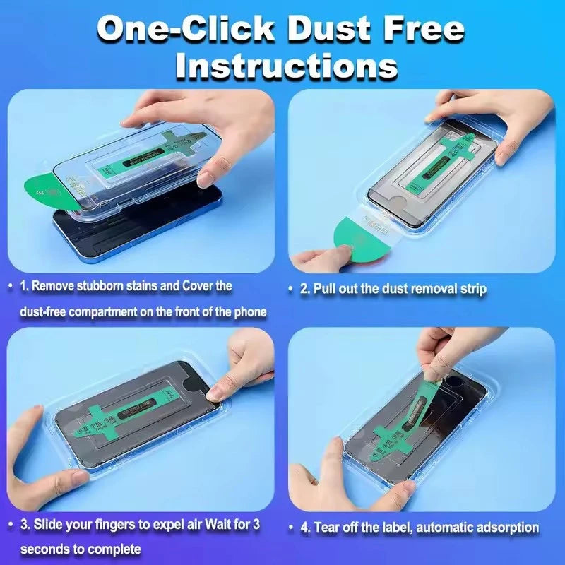 Oleophobic Dust Free Matte Privacy Screen Protector For iPhone 17 15 14 13 12 11 16 Pro Max Plus XR X XS Easy Installation Glass