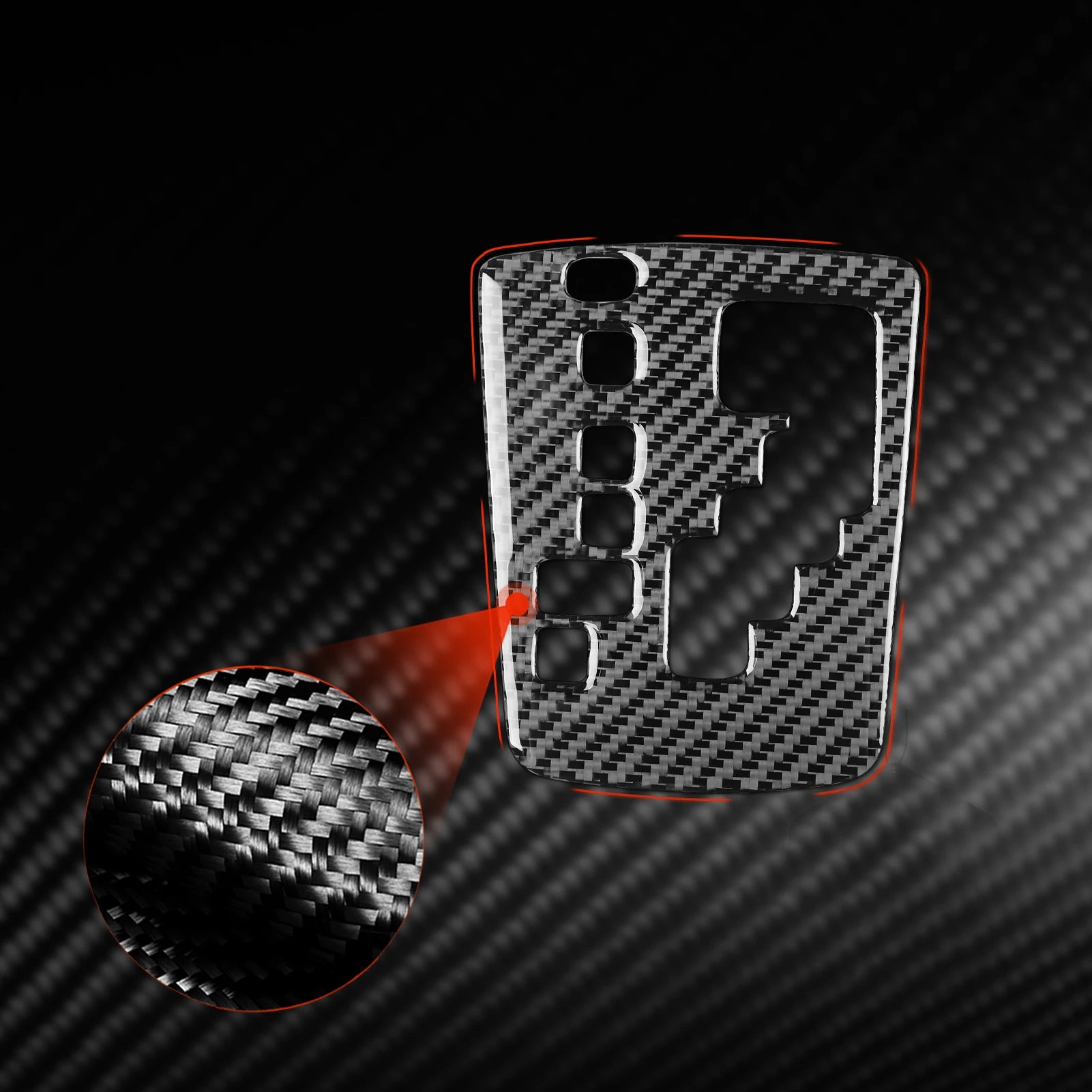 For Toyota Corolla 2007 2008 2009 2010 2011 2012 2013 Car Interior Soft Carbon Fiber Gear Shifter Panel Cover Trim