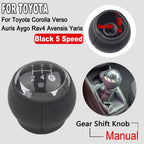 Car 5/6 Speed Lever Gear Stick Shift Knob Head For Toyota Corolla Verso Auris Yaris RAV4 2007 2008 2009 2010 2011 2012 2013