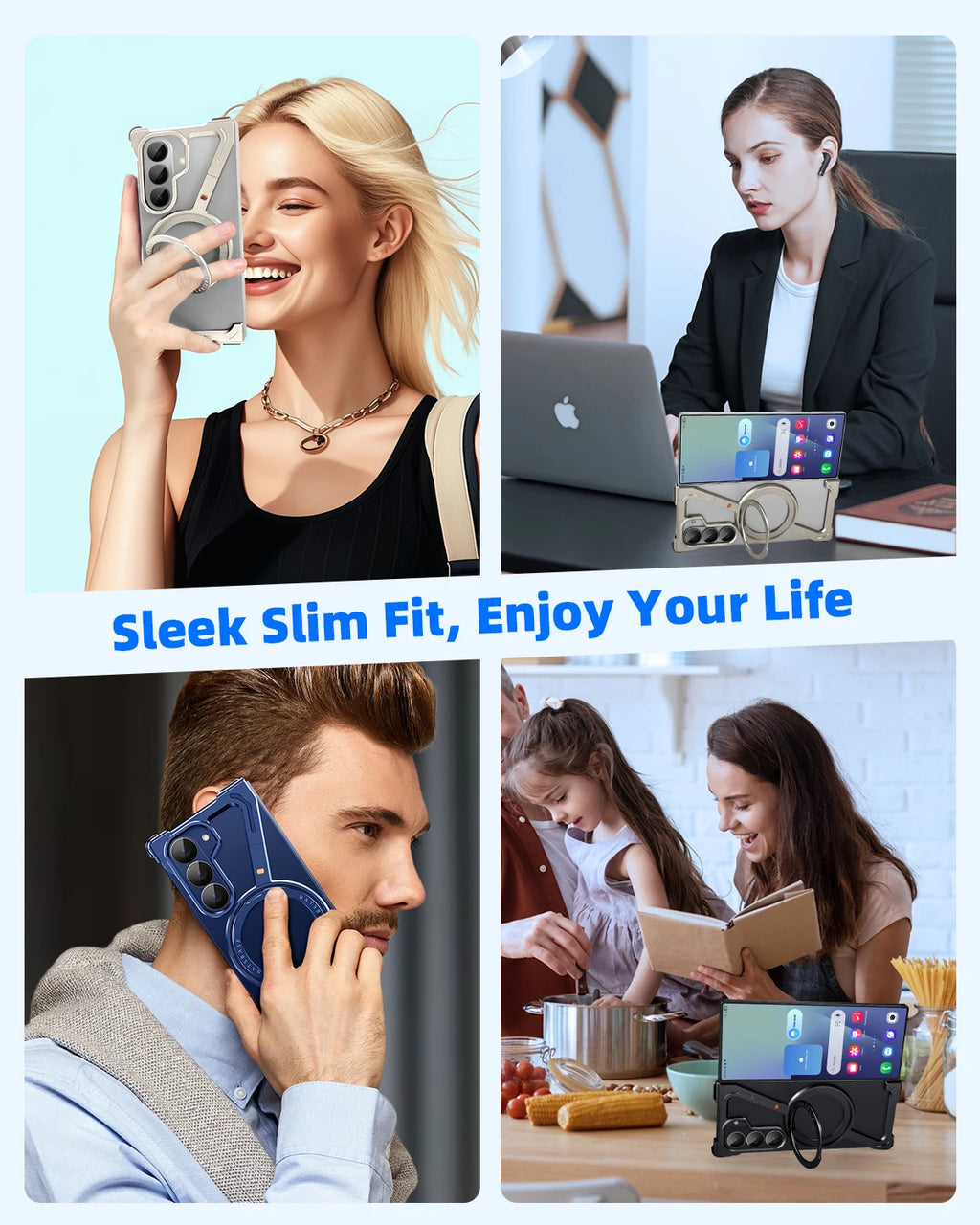 Eary Frame Case for Samsung Galaxy Z Fold 7 for Magsafe 360°Rotation Magnetic Stand Metal Phone Case Shockproof Protector Cover