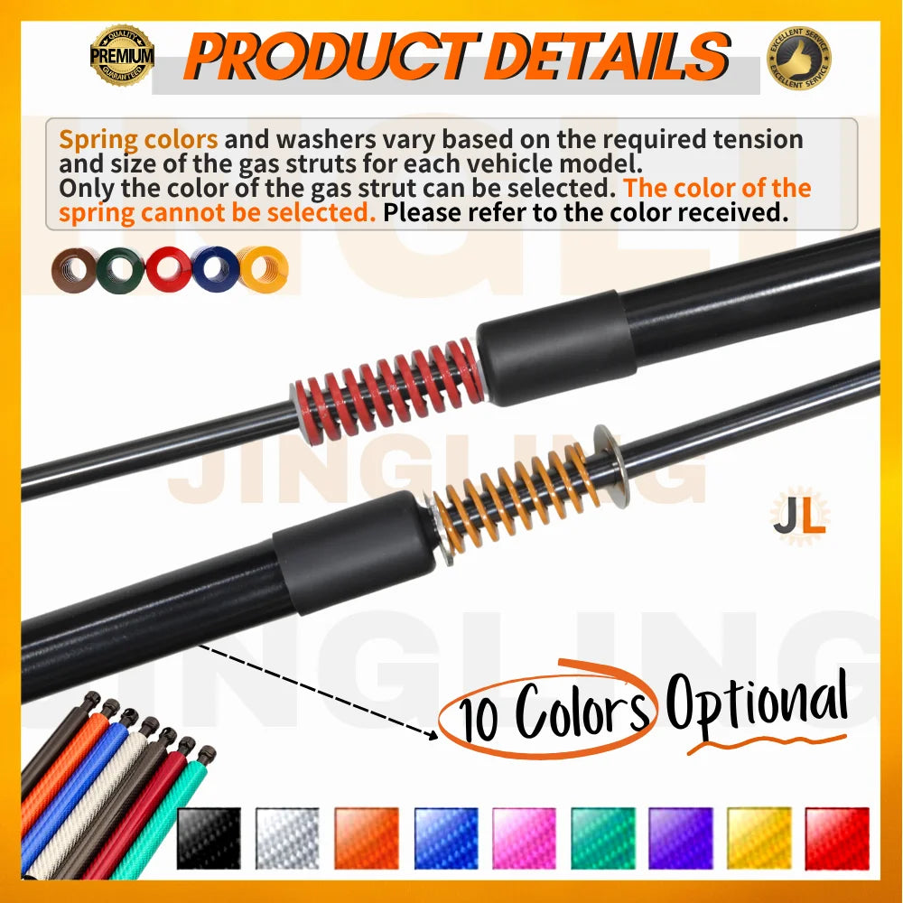 Qty(2) Trunk Struts with Spring for Toyota Noah/Voxy (R80) Minivan 2014-2021 Rear Tailgate Boot Lift Supports Shock Absorbers