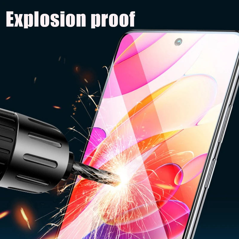 3PCS Protective Glass for Poco X3 X4 GT X5 X6 Pro NFC 5G Screen Protector for Xiaomi Poco M6 M5 M5S M4 M3 M2 Pro Glass Film