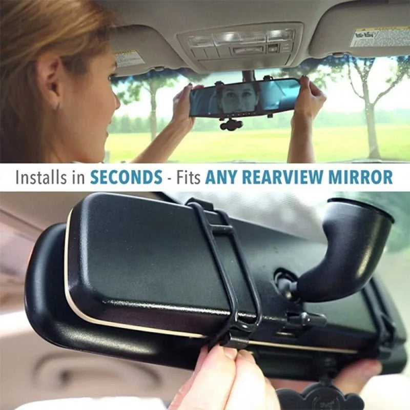 Full HD 1080P Dash Camera Dual Lens Driving Recorder Car DVR Speedcam Rearview Mirror Camera Radar Detector Auto Video Recorder