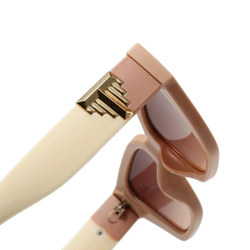 2025 Luxury Glamour Brand Women Sunglasses Stylish Cat Eye Fashion Ladies Glasses Trend Designer Gradient Eyewear UV400