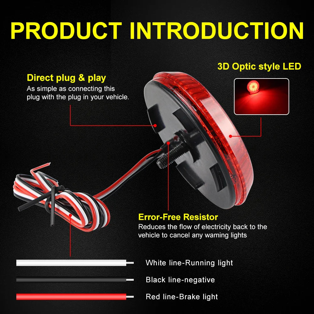 LED Rear Bumper Reflector Lights accessories for toyota corolla 2008 -2010 Stop Brake Lamp For Nissan Qashqai For Pathfinder