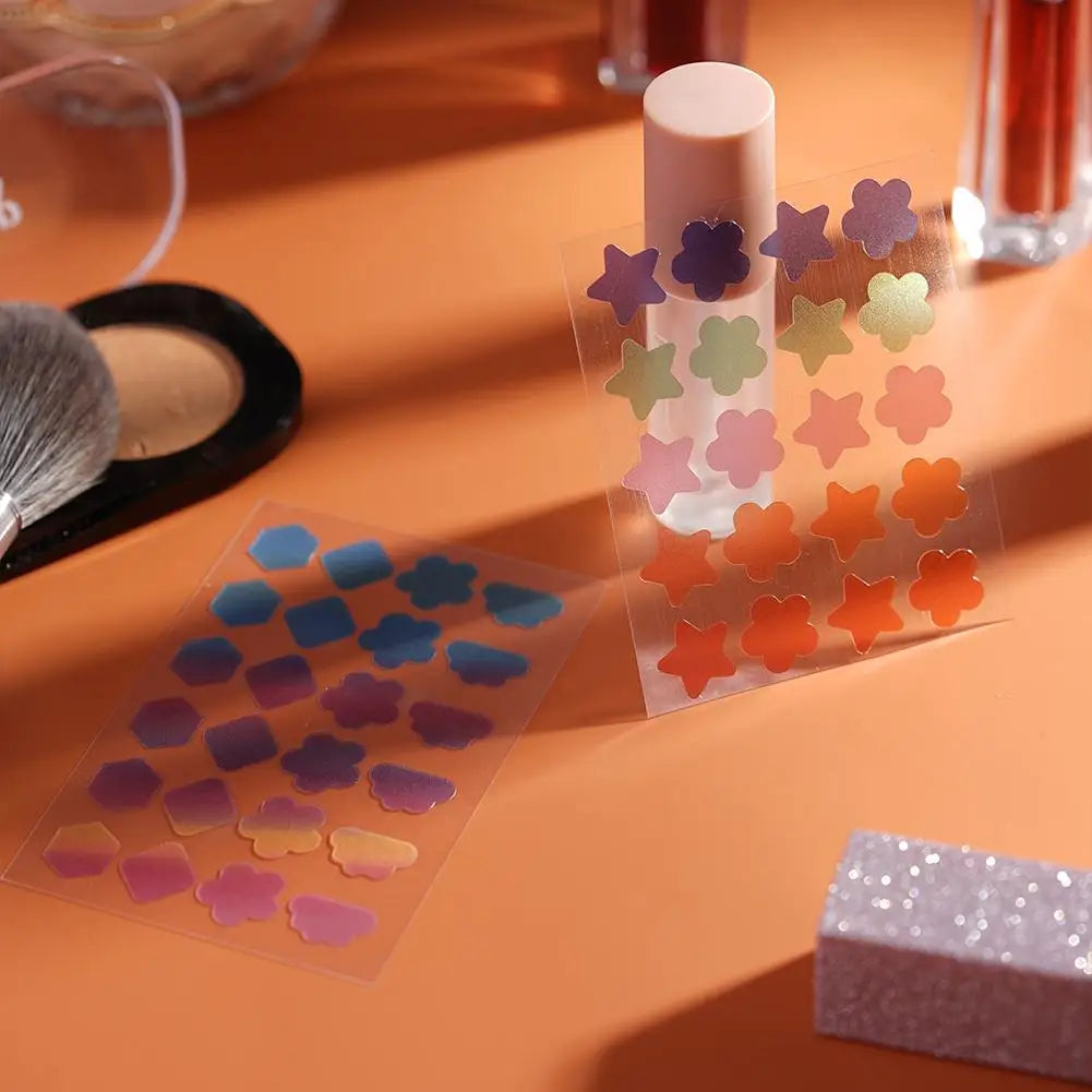 20-36 Counts Colorful Cute Star Heart Shaped Acne Treatment Sticker Concealer Invisible Pimple Acne Cover Skin Care