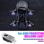 2Pcs HD Car Door Projector Laser Lamp Car Door Welcome Light For Audi Sline Q3 A5 A7 A3 Q5 Q7 A4L RS Quattro S3 S4 S6 S5 S7 S8