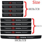 Car Threshold Strip Carbon Fiber Sticker Car Door Sill Protector Accessories For Toyota Rav4 Yaris Prius Avensis Corolla Camry