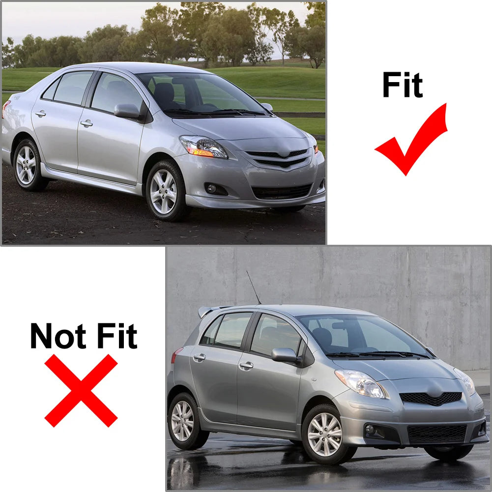 2x Car Roof Drip Molding Trim Weather Sealing Strip Weatherstrip Rubber For Toyota Yaris Sedan 2007-2011 75551-52160 7555252140