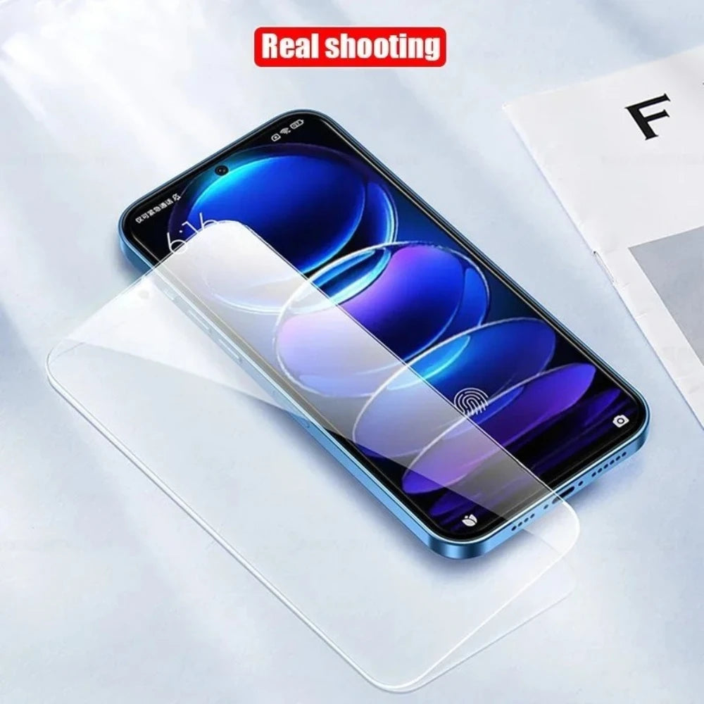 NNBILI 5/3Pcs Tempered Glass For Xiaomi Redmi Note 13 12 Pro Screen Protector For Redmi Note13 12 13C 12C Full Coverage Glass