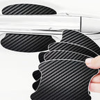 4pcs/Set Universal Car Door Handle Bowl Scratch Protective Sticker Automobiles Door Handle Carbon Fiber Protector Accessories