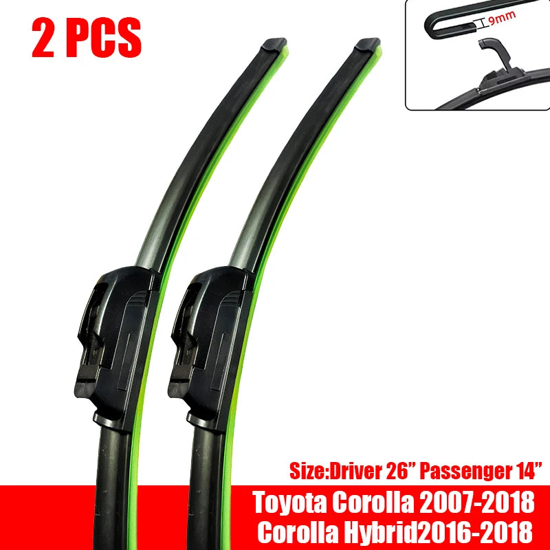 Front Wiper Blades For Toyota Corolla 2007-2023 2021 2022 Windscreen Windshield Window Accessories Corolla Hybrid Corolla Cross