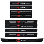 Car Threshold Strip Carbon Fiber Sticker Car Door Sill Protector Accessories For Toyota Rav4 Yaris Prius Avensis Corolla Camry