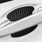 4pcs/Set Universal Car Door Handle Bowl Scratch Protective Sticker Automobiles Door Handle Carbon Fiber Protector Accessories