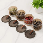 Sealed Jars Kitchen Seasoning Storage Organizer Airtight Stackable Bottle Organization Space-Saving Design For Home Dish Counter