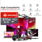 Mini Sd Card Smartphone 32/64/128/256/512gb Uhs-i Memory Premium Micro Camera Flash Reliable U3 Durable High Speed Fast Class 10