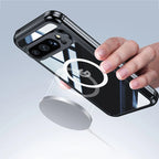 Suitable for Google Pixel 10 9 8 Pro XL 9A high transparency PC glass screen all inclusive phone case, magnetic protective cover