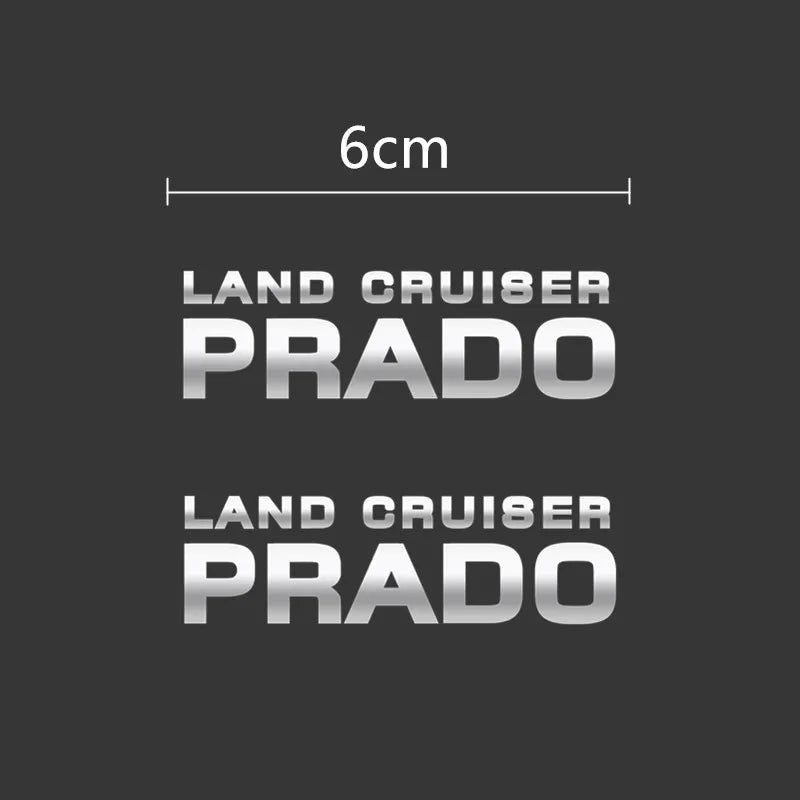Car Window Wiper Stickers Metal Emblem for Toyota prado land cruiser Accessories