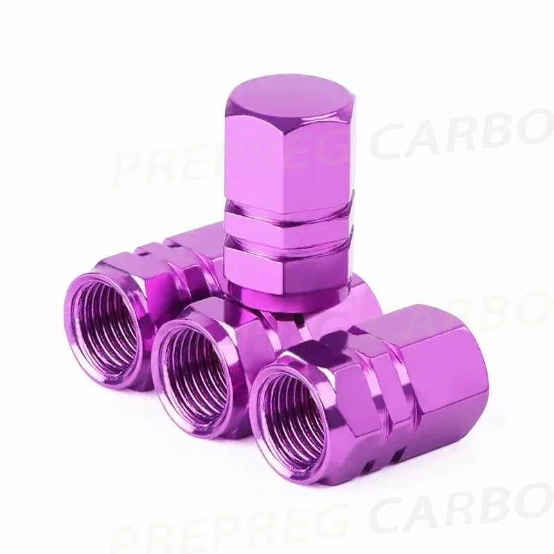 4Pcs Car Tire Valve Stems Cap Knurling Style Tire Valve Cap Aluminum Tire Wheel Stem Air Valve Cap Car Accessories