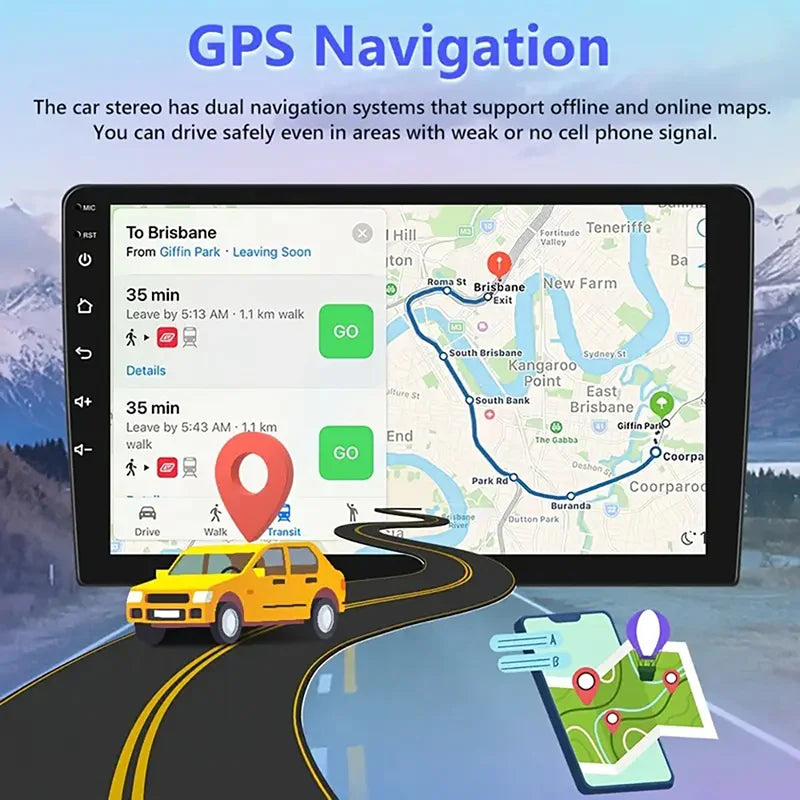 Universal 7/9/10 inch Android 13 Car Radio 64G Autoradio android 2 Din car radio Central Multimedia Smart car systems For Toyota