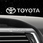 3D Metal Car Interior Decorative Badge Emblem Sticker for Toyota Camry Corolla Prado Hilux Yaris Supra Fortuner Auto Accessories