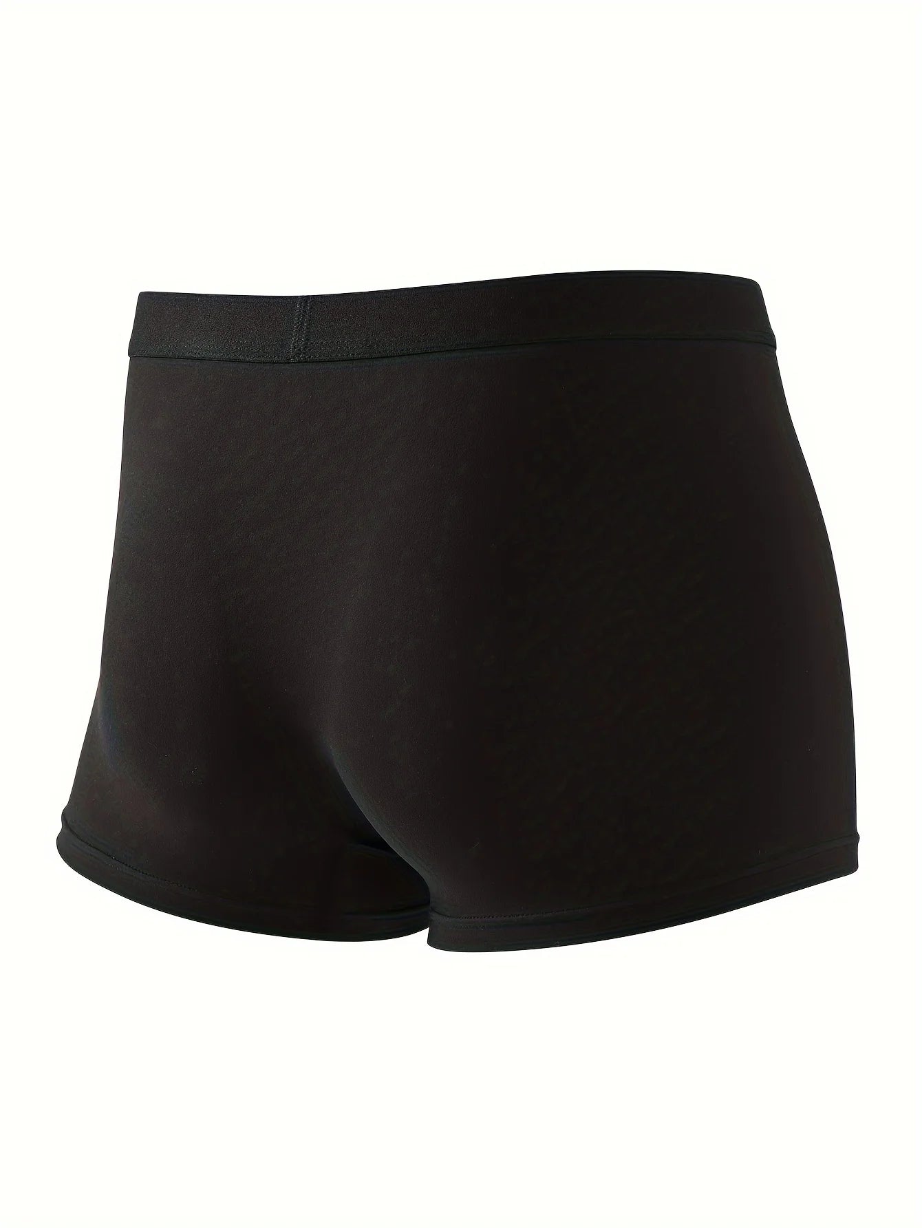 3/10 Piece Set of Men's Underwear Black Color Classic Fashion Men Underpant High Stretch Boxer Shorts Plus Size Teenage Panties