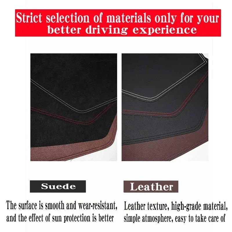 For Toyota Noah X Voxy R70 NAV1 2008-2014 Leather Dashmat Dashboard Cover Dash Mat Sunshade Carpet Car Styling Auto Accessories