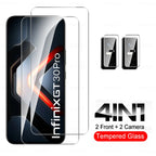 4in1 Full Cover Tempered Glass For Infinix GT 30 Pro Screen Protector Glass InfinixGT30Pro GT30Pro G T 30Pro 5G HD Camera Film